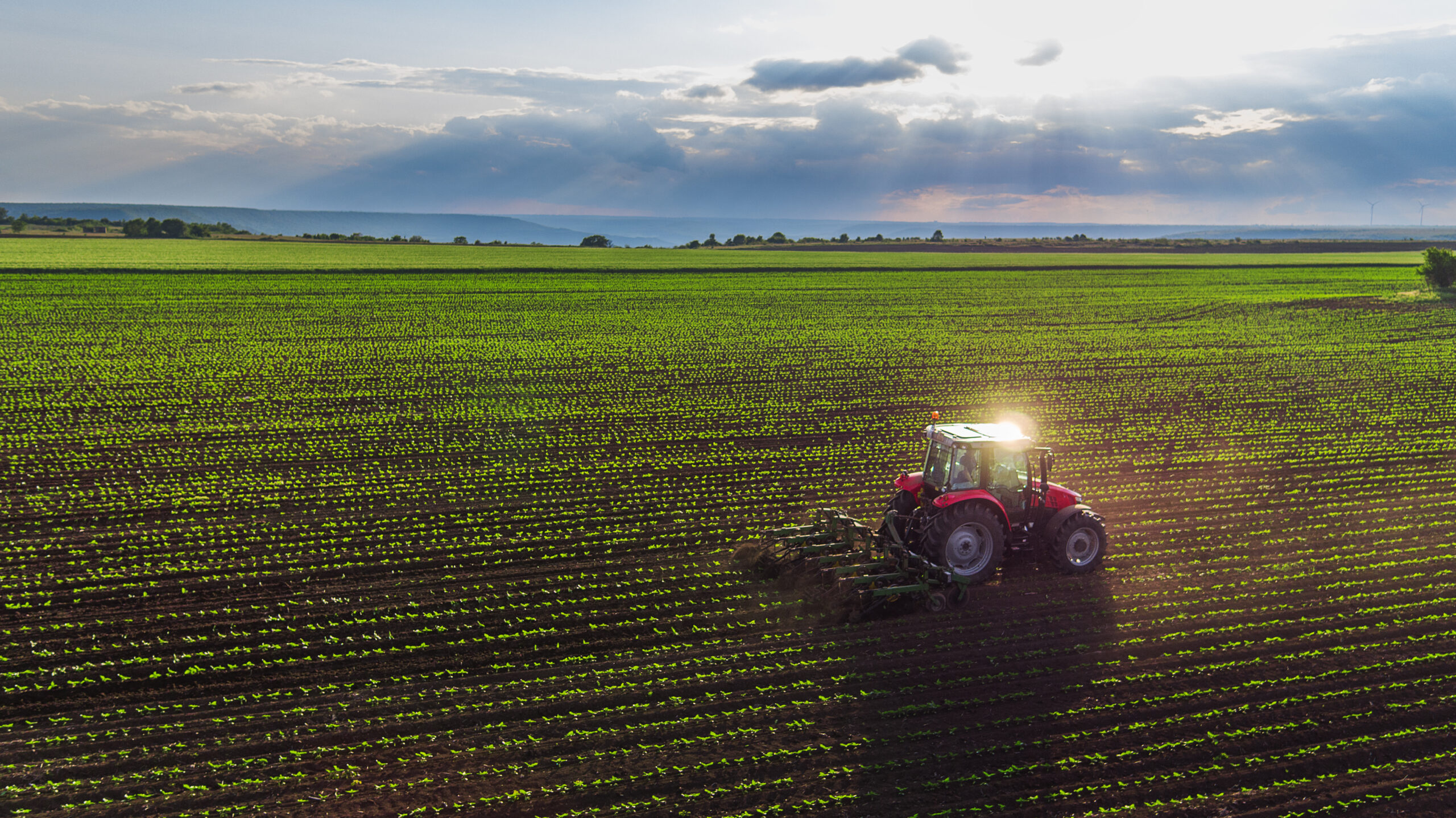 tractor in field precision agriculture